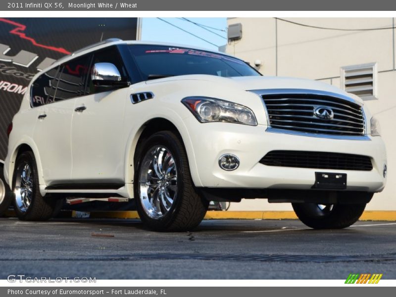 Moonlight White / Wheat 2011 Infiniti QX 56