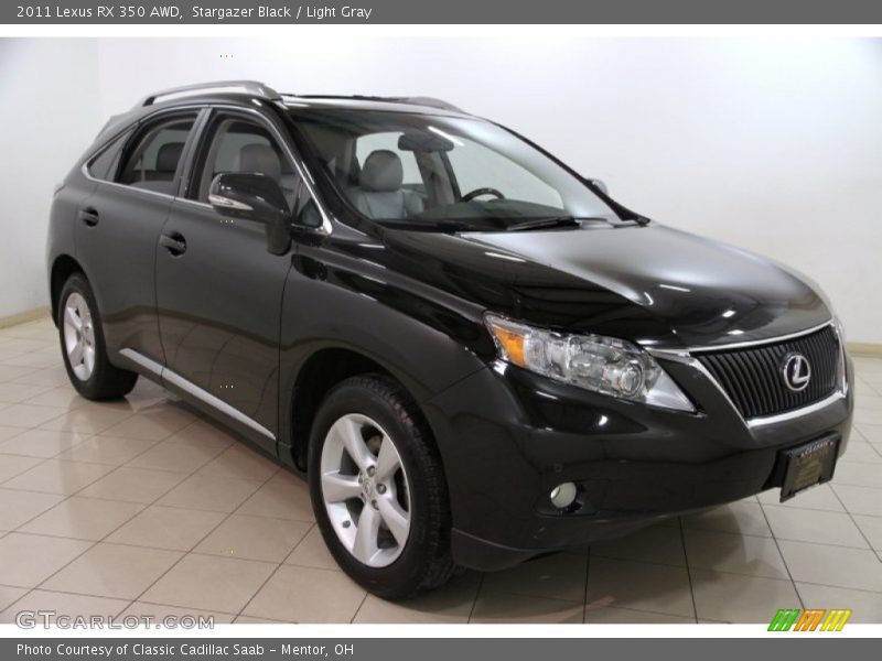 Stargazer Black / Light Gray 2011 Lexus RX 350 AWD