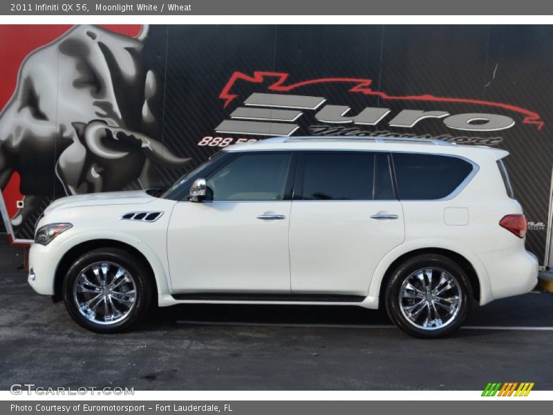 Moonlight White / Wheat 2011 Infiniti QX 56