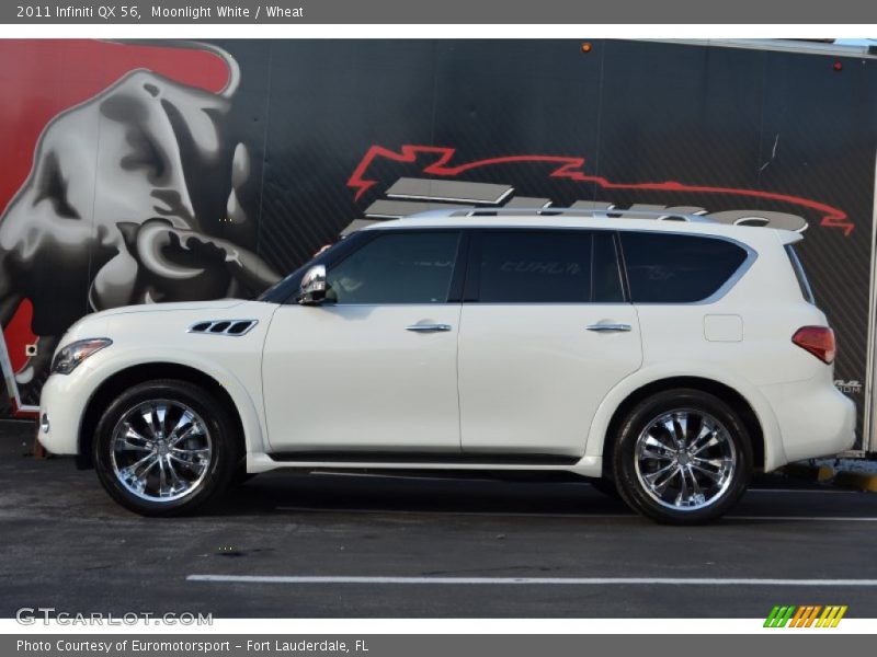 Moonlight White / Wheat 2011 Infiniti QX 56