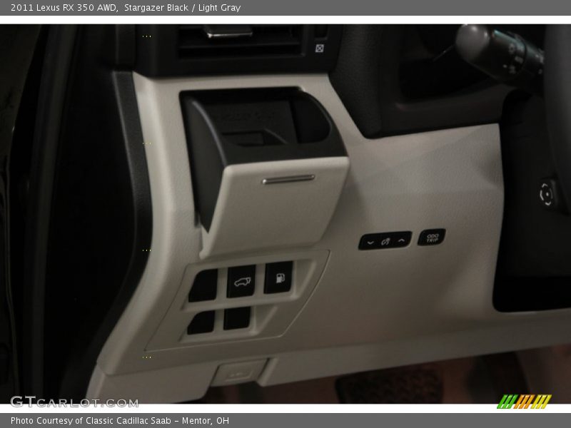 Stargazer Black / Light Gray 2011 Lexus RX 350 AWD