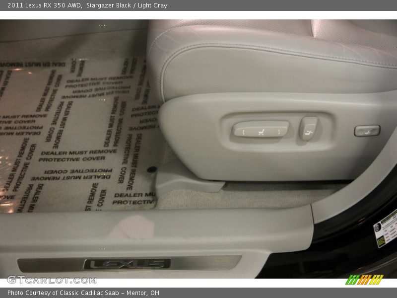 Stargazer Black / Light Gray 2011 Lexus RX 350 AWD