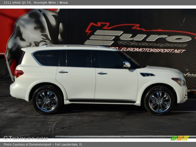 Moonlight White / Wheat 2011 Infiniti QX 56