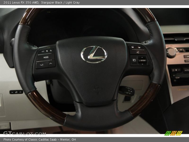 Stargazer Black / Light Gray 2011 Lexus RX 350 AWD