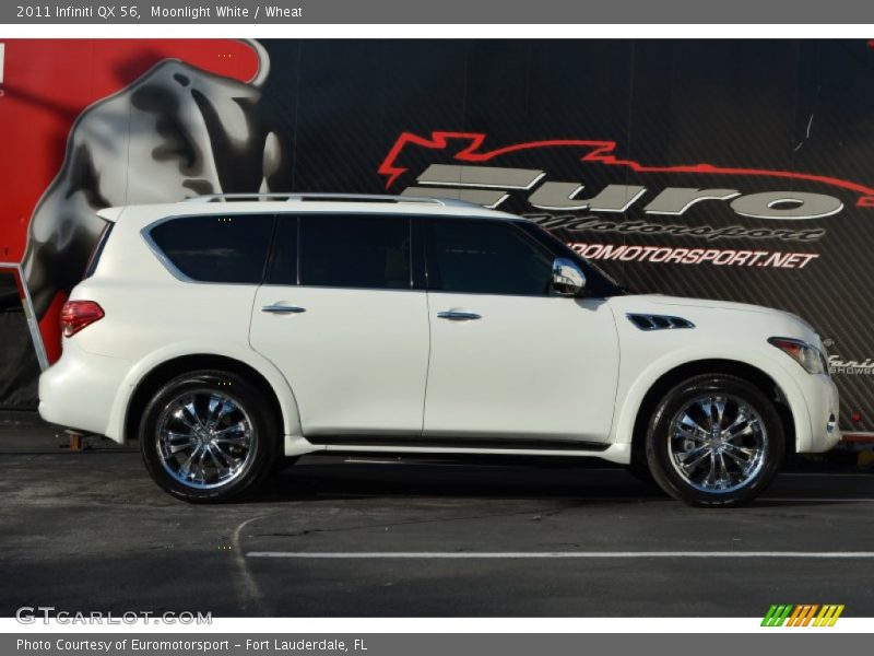 Moonlight White / Wheat 2011 Infiniti QX 56