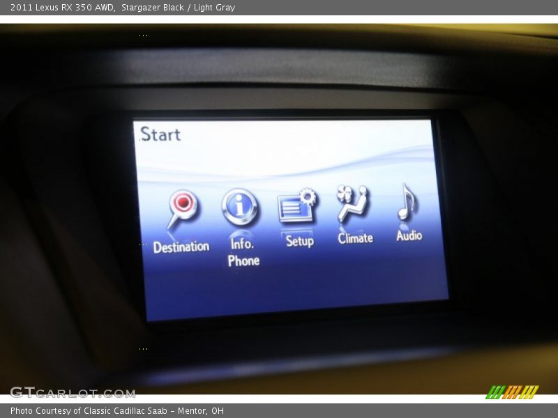 Stargazer Black / Light Gray 2011 Lexus RX 350 AWD