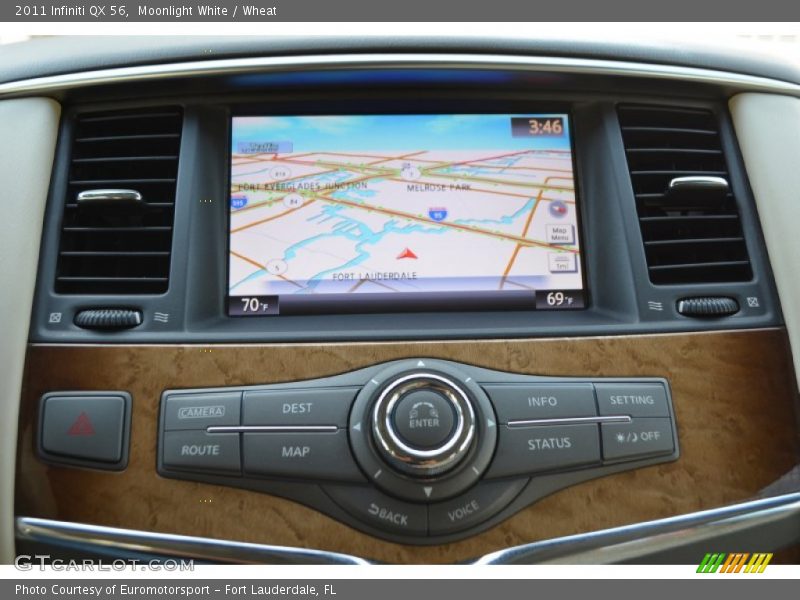 Moonlight White / Wheat 2011 Infiniti QX 56