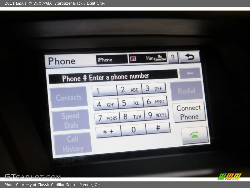 Stargazer Black / Light Gray 2011 Lexus RX 350 AWD