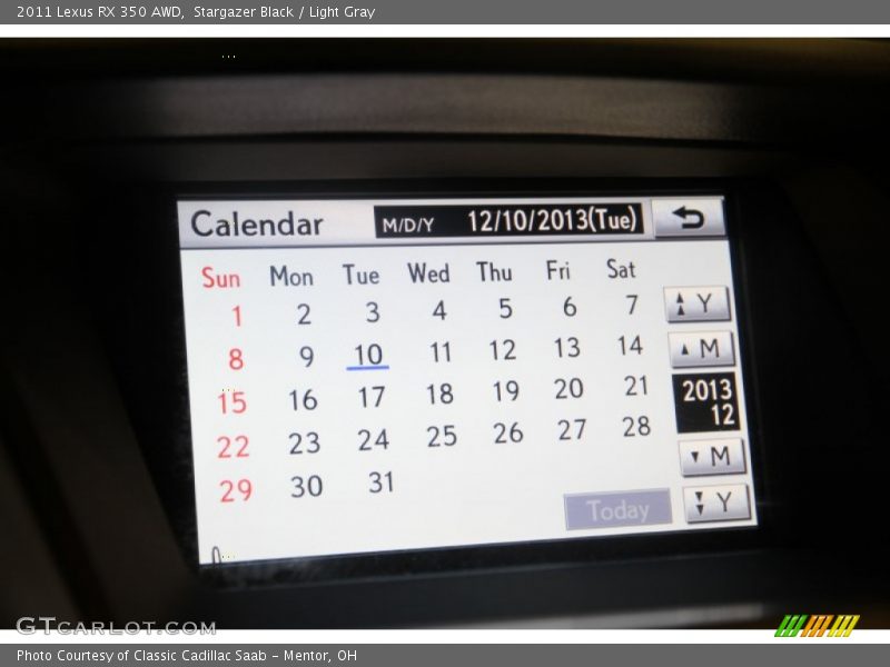 Stargazer Black / Light Gray 2011 Lexus RX 350 AWD