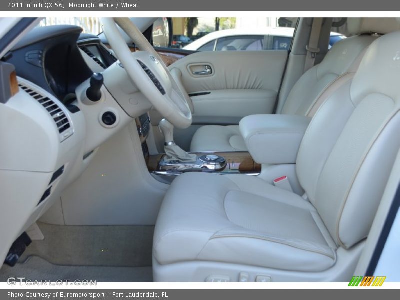 Moonlight White / Wheat 2011 Infiniti QX 56