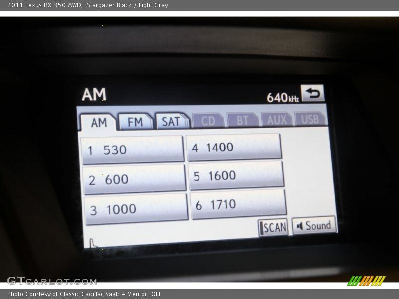 Stargazer Black / Light Gray 2011 Lexus RX 350 AWD