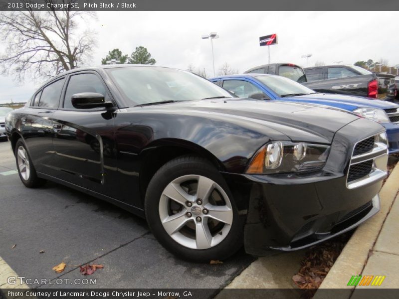 Pitch Black / Black 2013 Dodge Charger SE