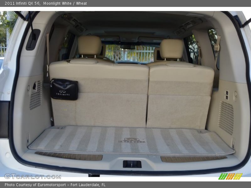 Moonlight White / Wheat 2011 Infiniti QX 56