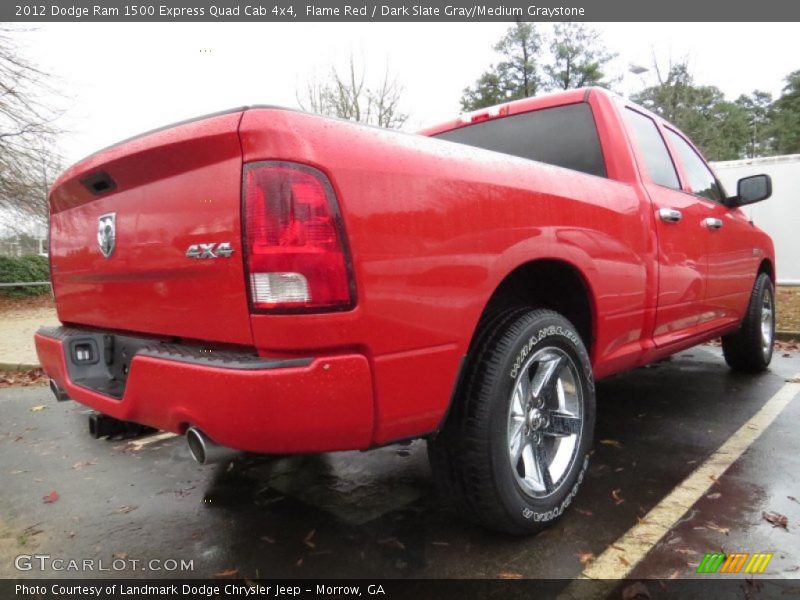 Flame Red / Dark Slate Gray/Medium Graystone 2012 Dodge Ram 1500 Express Quad Cab 4x4
