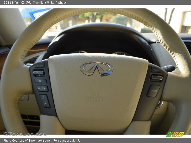 Moonlight White / Wheat 2011 Infiniti QX 56