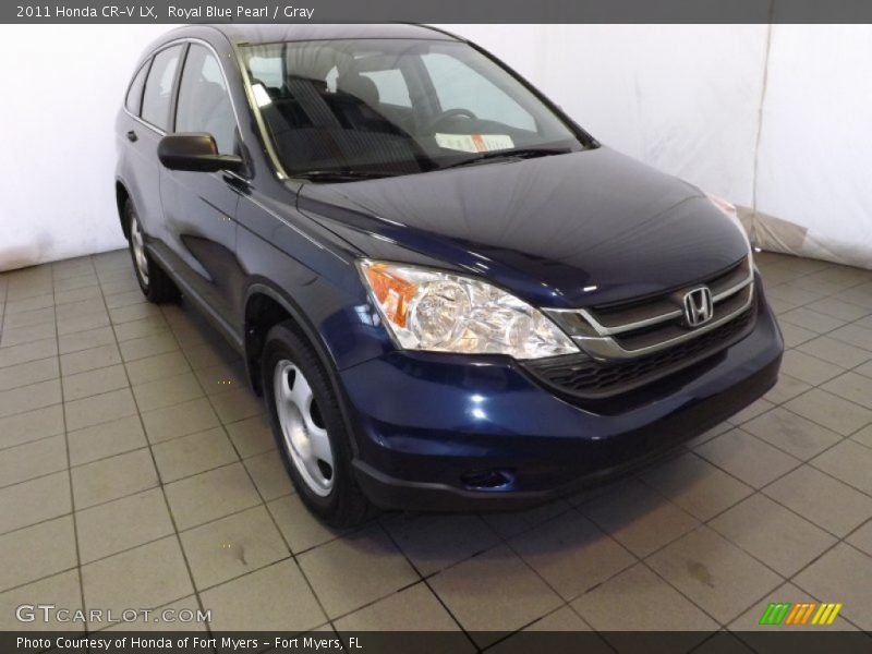 Royal Blue Pearl / Gray 2011 Honda CR-V LX