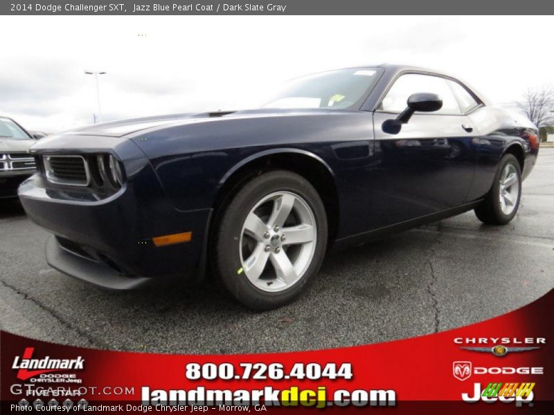 Jazz Blue Pearl Coat / Dark Slate Gray 2014 Dodge Challenger SXT