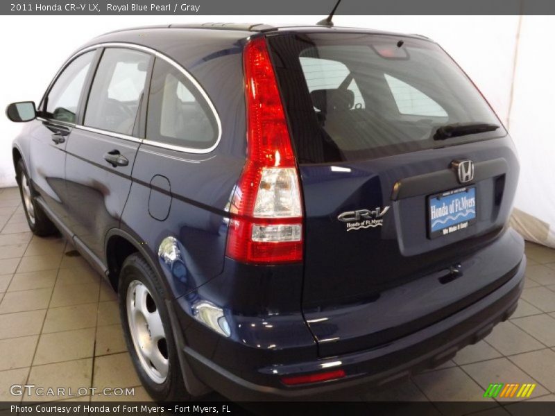 Royal Blue Pearl / Gray 2011 Honda CR-V LX