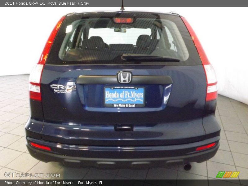 Royal Blue Pearl / Gray 2011 Honda CR-V LX