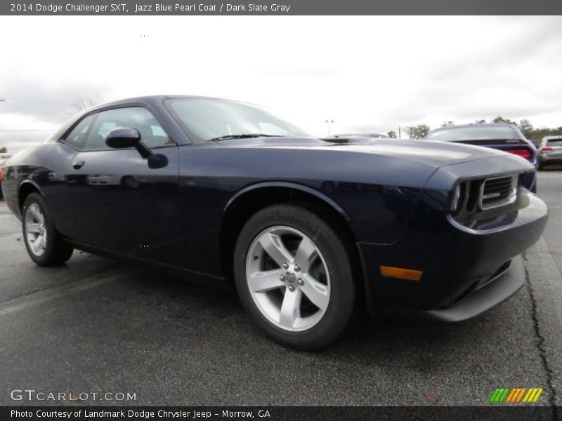 Jazz Blue Pearl Coat / Dark Slate Gray 2014 Dodge Challenger SXT