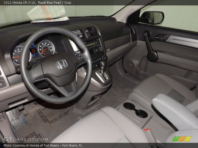 Royal Blue Pearl / Gray 2011 Honda CR-V LX
