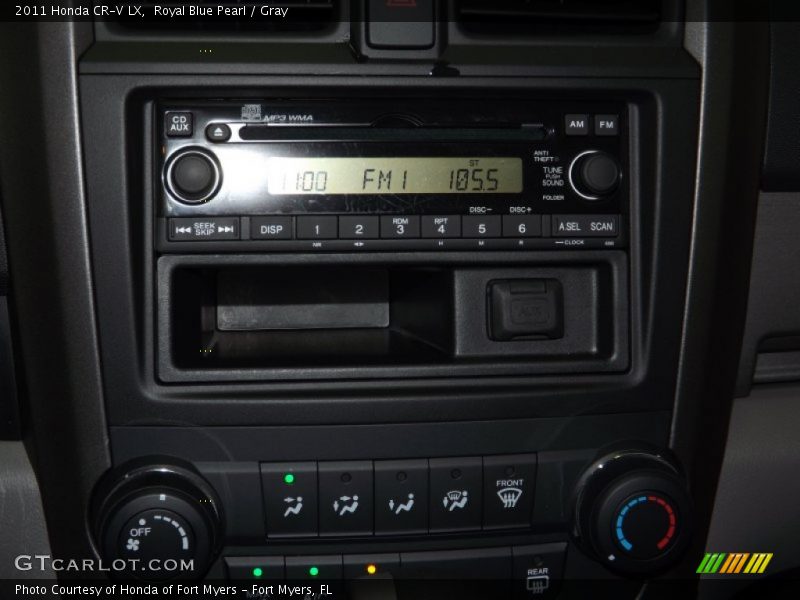 Royal Blue Pearl / Gray 2011 Honda CR-V LX