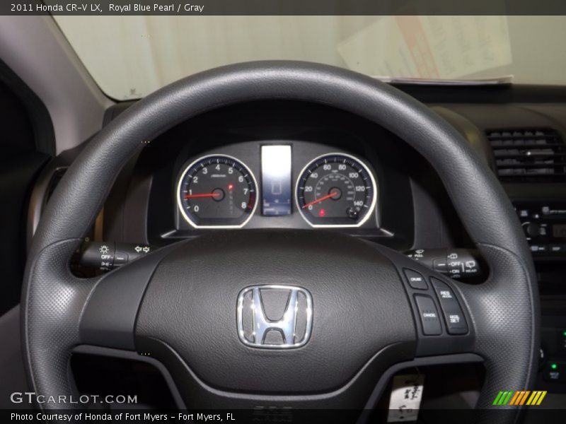 Royal Blue Pearl / Gray 2011 Honda CR-V LX