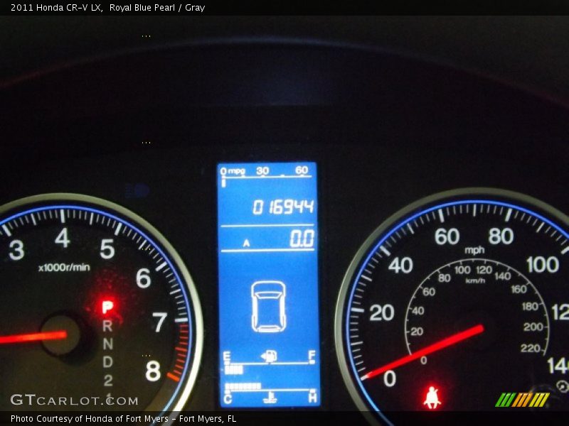 Royal Blue Pearl / Gray 2011 Honda CR-V LX