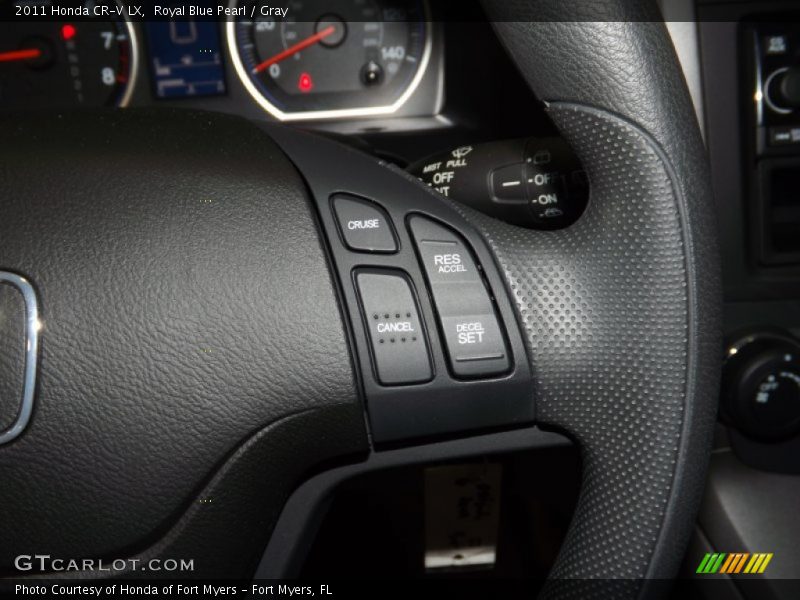 Royal Blue Pearl / Gray 2011 Honda CR-V LX