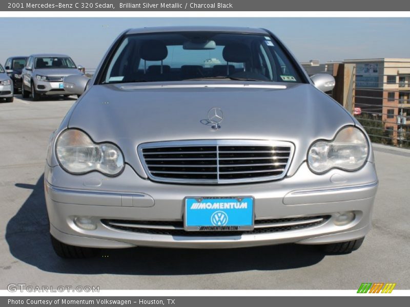 Brilliant Silver Metallic / Charcoal Black 2001 Mercedes-Benz C 320 Sedan