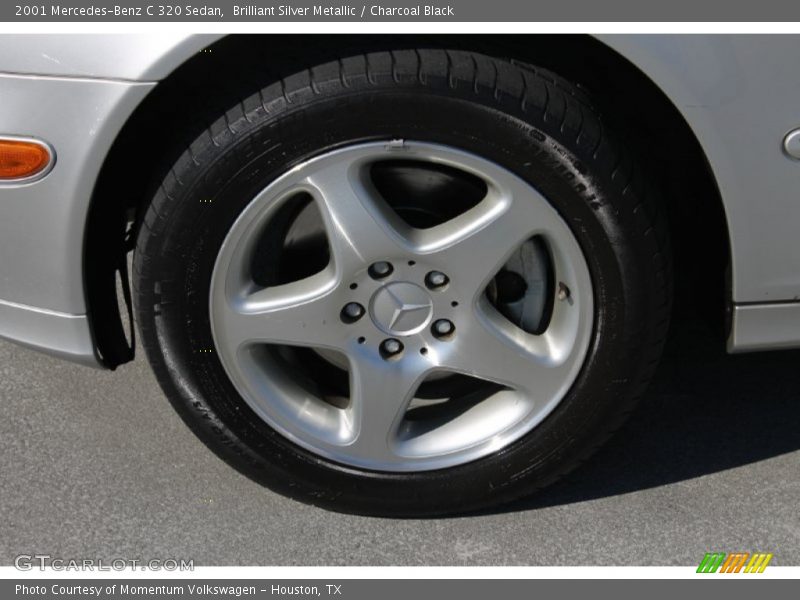 Brilliant Silver Metallic / Charcoal Black 2001 Mercedes-Benz C 320 Sedan