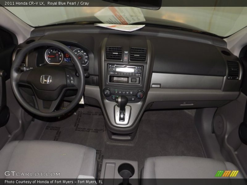 Royal Blue Pearl / Gray 2011 Honda CR-V LX