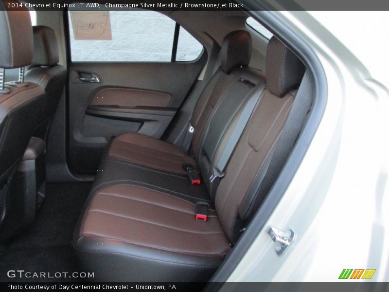 Champagne Silver Metallic / Brownstone/Jet Black 2014 Chevrolet Equinox LT AWD