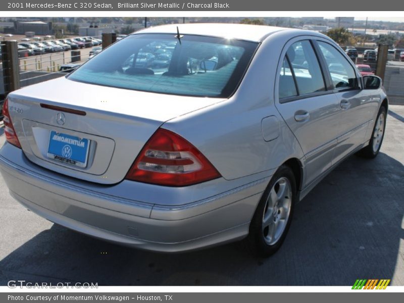 Brilliant Silver Metallic / Charcoal Black 2001 Mercedes-Benz C 320 Sedan