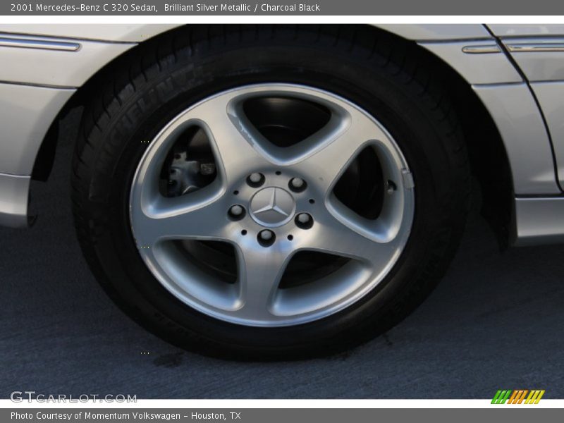 Brilliant Silver Metallic / Charcoal Black 2001 Mercedes-Benz C 320 Sedan