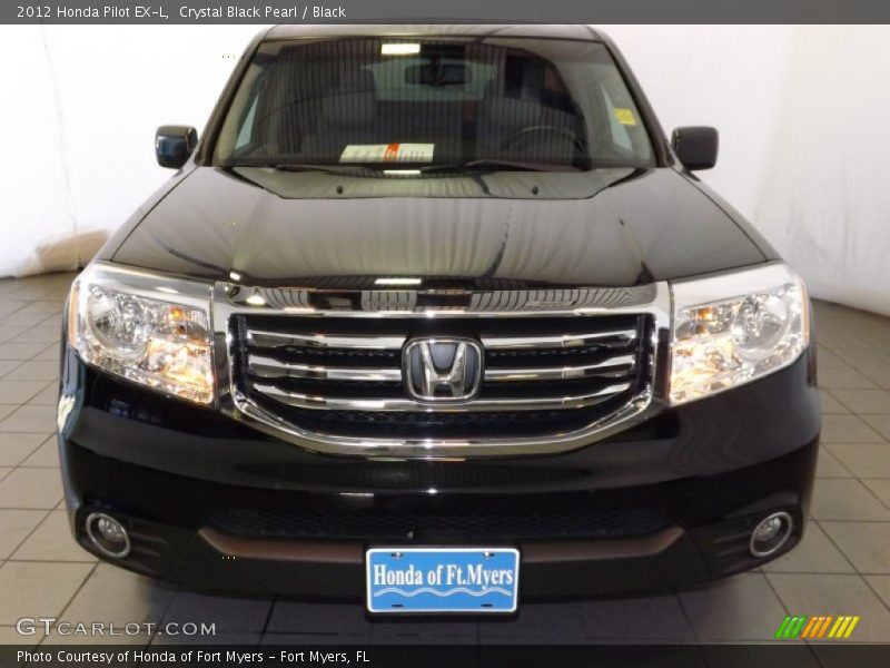 Crystal Black Pearl / Black 2012 Honda Pilot EX-L