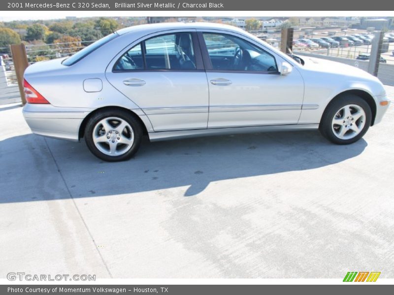 Brilliant Silver Metallic / Charcoal Black 2001 Mercedes-Benz C 320 Sedan