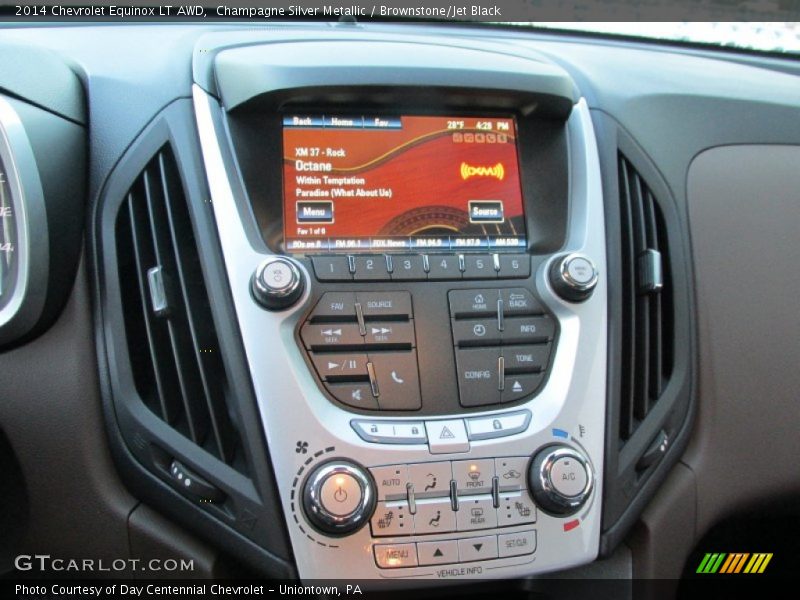 Champagne Silver Metallic / Brownstone/Jet Black 2014 Chevrolet Equinox LT AWD