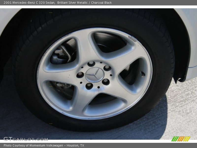 Brilliant Silver Metallic / Charcoal Black 2001 Mercedes-Benz C 320 Sedan