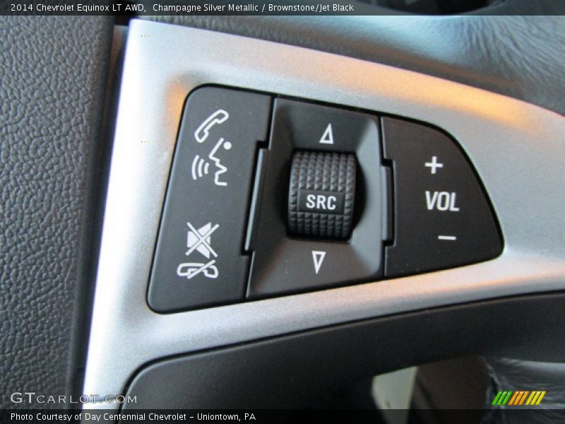 Champagne Silver Metallic / Brownstone/Jet Black 2014 Chevrolet Equinox LT AWD