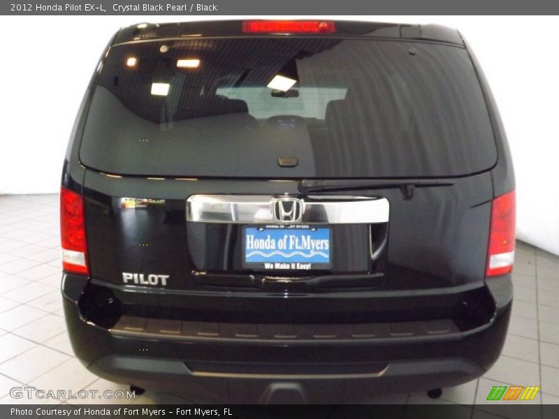 Crystal Black Pearl / Black 2012 Honda Pilot EX-L