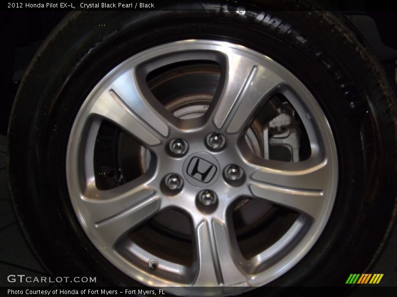 Crystal Black Pearl / Black 2012 Honda Pilot EX-L
