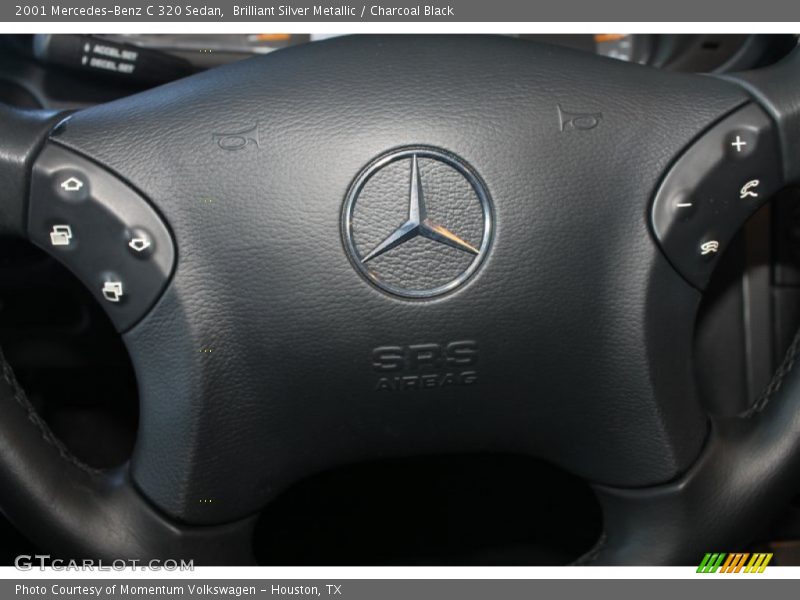 Brilliant Silver Metallic / Charcoal Black 2001 Mercedes-Benz C 320 Sedan