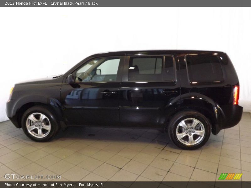 Crystal Black Pearl / Black 2012 Honda Pilot EX-L