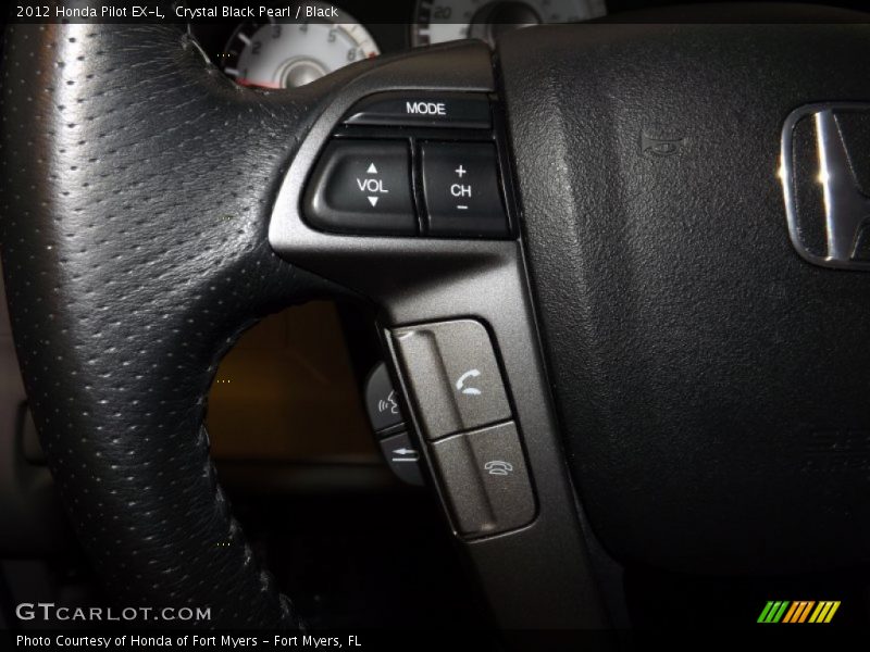 Crystal Black Pearl / Black 2012 Honda Pilot EX-L