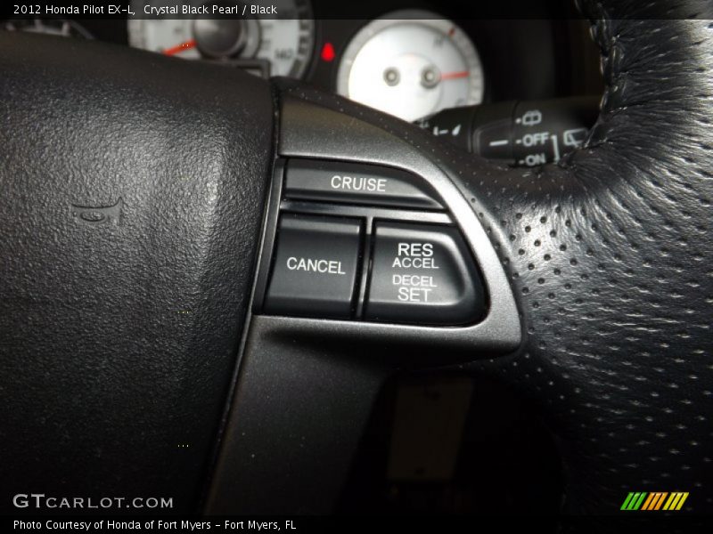 Crystal Black Pearl / Black 2012 Honda Pilot EX-L