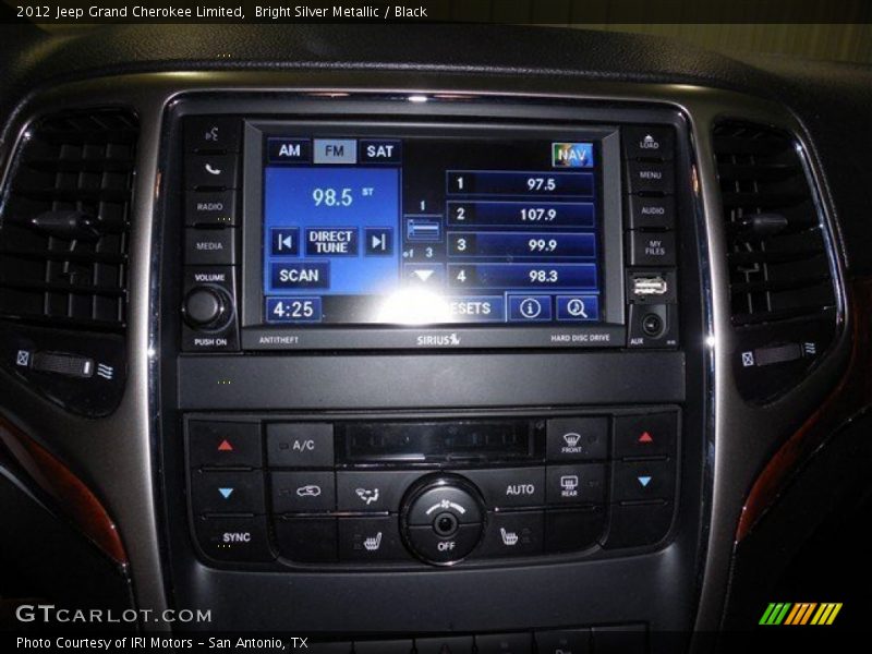 Bright Silver Metallic / Black 2012 Jeep Grand Cherokee Limited