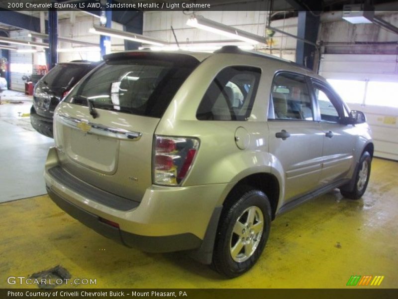 Sandstone Metallic / Light Cashmere 2008 Chevrolet Equinox LS AWD