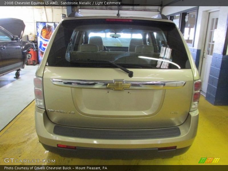 Sandstone Metallic / Light Cashmere 2008 Chevrolet Equinox LS AWD