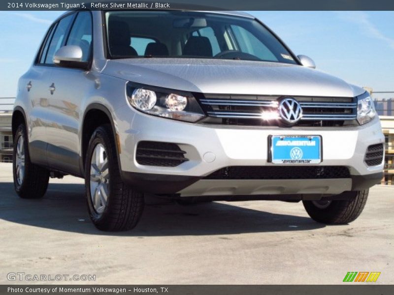 Reflex Silver Metallic / Black 2014 Volkswagen Tiguan S